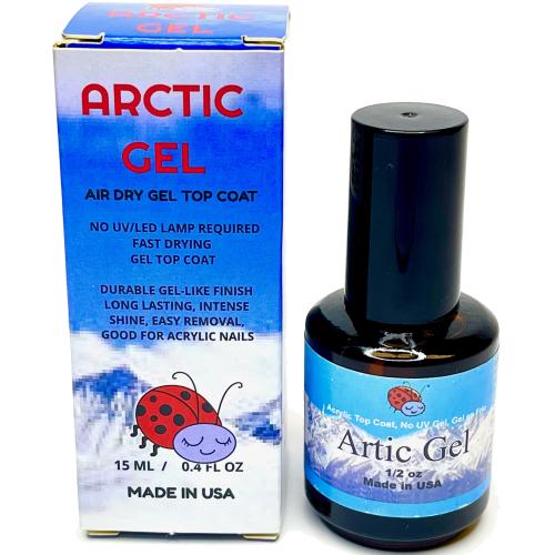 Arctic Gel - Cold Gel - Air Dry Gel Top Coat No UV/LED Lamp 