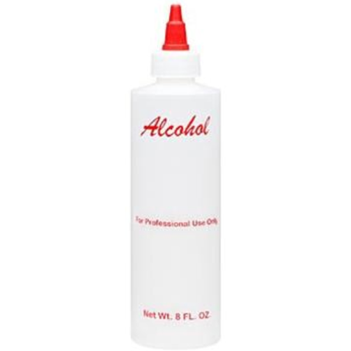 Empty Alcohol plastic bottle with cap 8oz