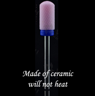 Ceramic Zirconia Diamond Nail Drill Bits - Smooth Top