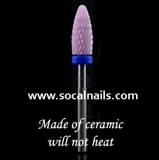 Ceramic  Zirconia Diamond Nail Drill Bits - Flame Shape