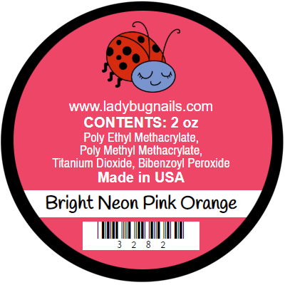 Bright Neon Pink Orange