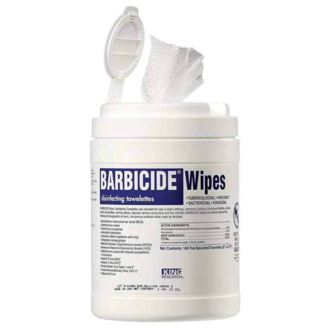 Barbicide Wipes Towelettes - 160 Count