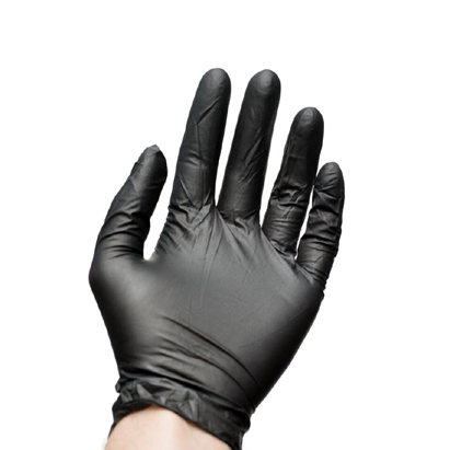 Multipurpose Black latex Gloves - 1 box