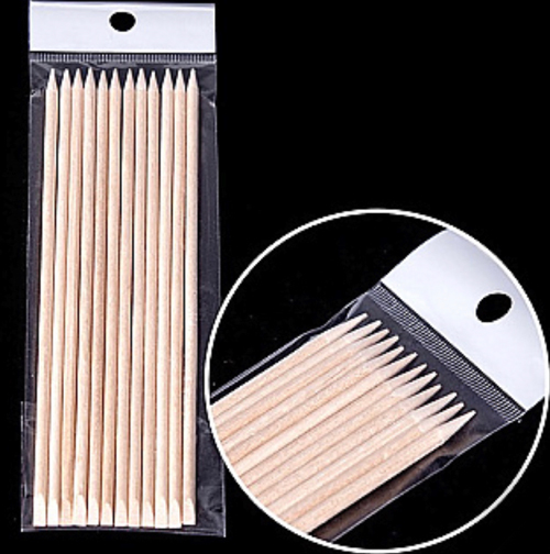 Orange wood sticks pk 10 pcs 