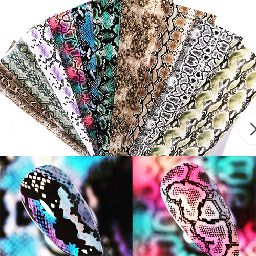 Snake skin foil set 10 pcs 