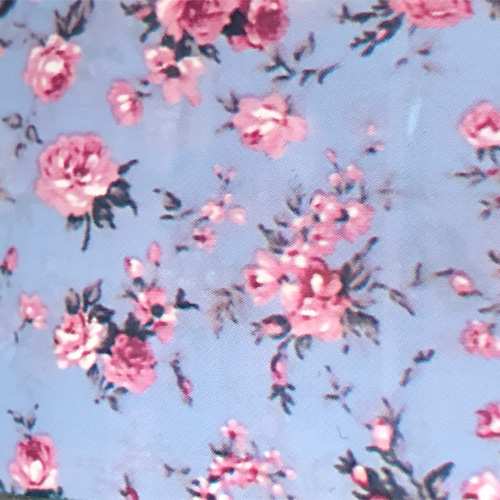 Pink roses foil 