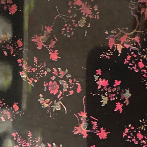 Fuscia flowers foil 