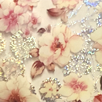 Foil flowers shiny 24``