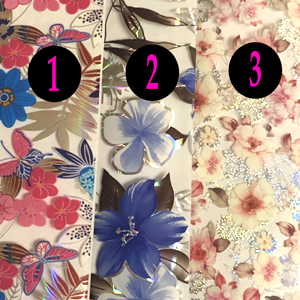 Foil Flowers Print 24``