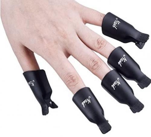 10 pcs Black Gel Nail Polish Remover