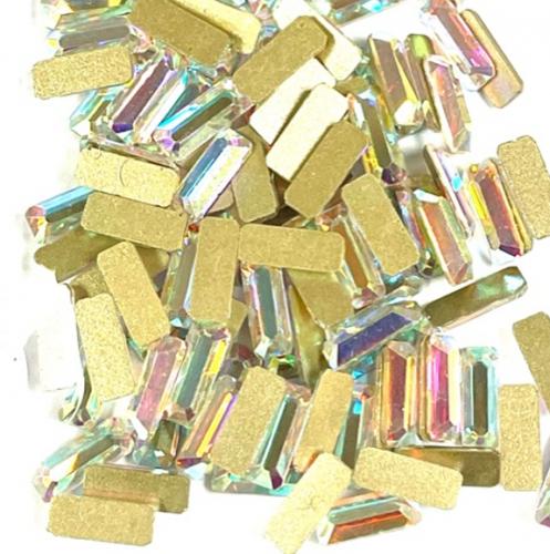  Large Baguettes AB crystals - 12 pcs