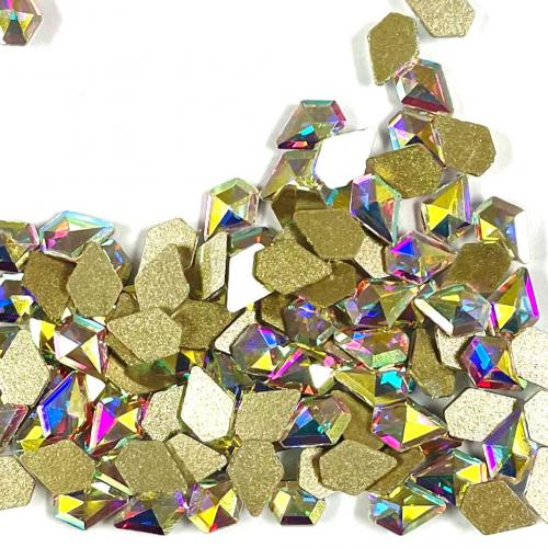 Diamond shaped AB crystals - 12 pcs