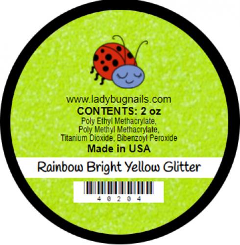 Rainbow Bright Yellow Glitter