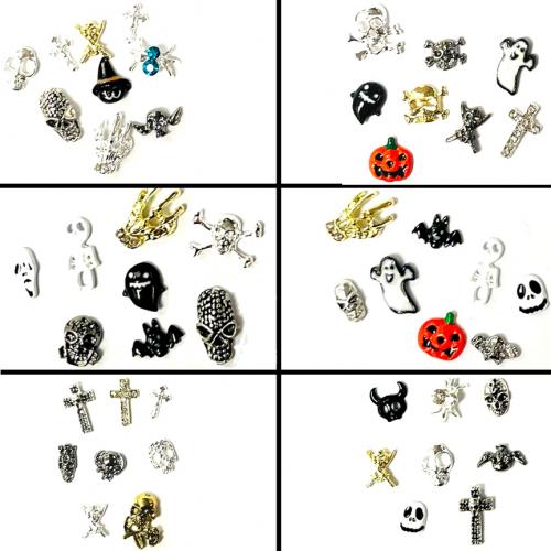 Small Halloween Nail Charms - 6 Sets total 48 pcs