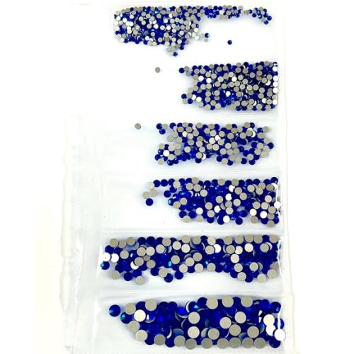 Royal Blue crystals mixed sizes
