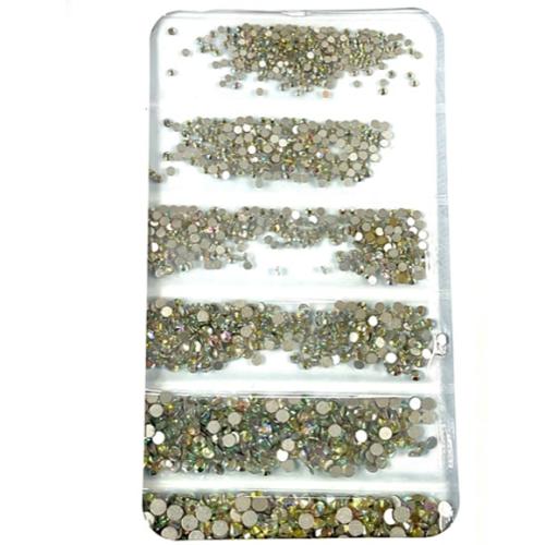 AB crystals mixed sizes
