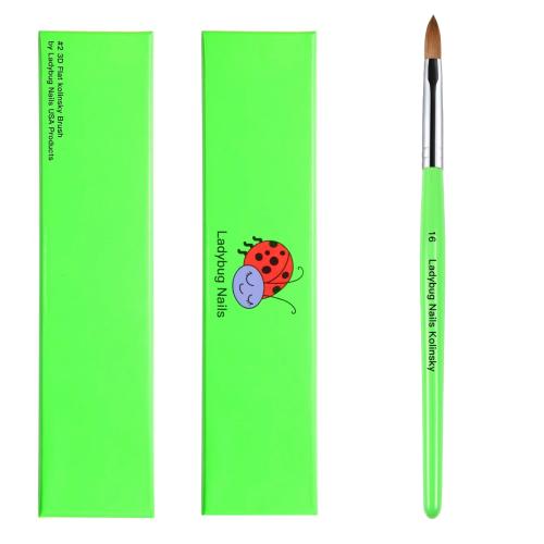 Kolinski Acrilyc Brush - Size # 16-(Green Handle)