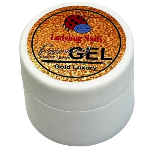 Painting Gel, Soak-Off, No-Cleanse Gold Luxury