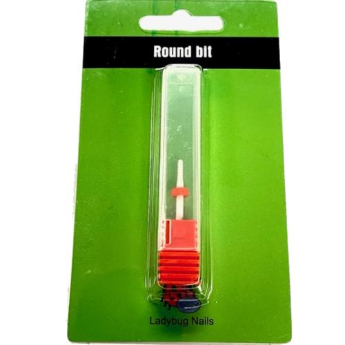 Ladybug Nail Bit - Round Bit / Fine Grit (good to clean arro