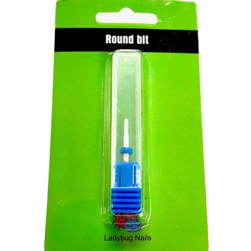 Ladybug Nail Bit - Round Bit / Medium Grit  (good to clean a
