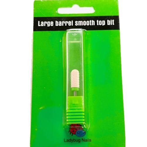 Ladybug Nail Bit - Large Barrel Smooth Top Bit - Coarse