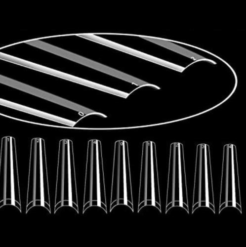 No C-curve XLong Coffin Tips - 500 pcs
