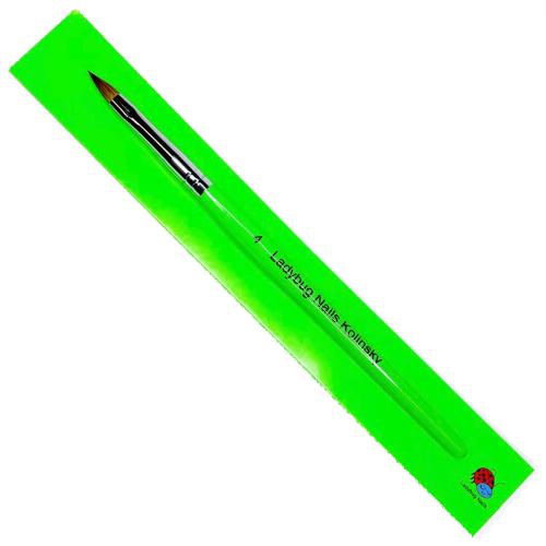 3D Brush Kolinski #4 Green by Ladybug Nails