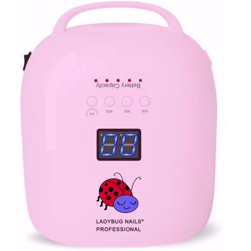 Cordless, rechargeable Pink UV/Led Lamp