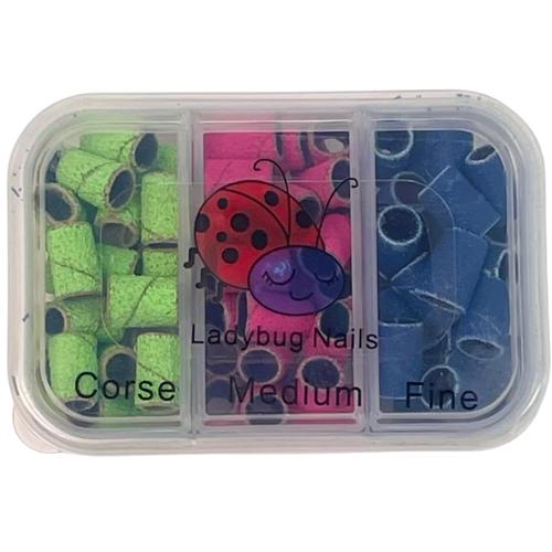 Disposable Neon Colored  Sanding Bands Deluxe box 