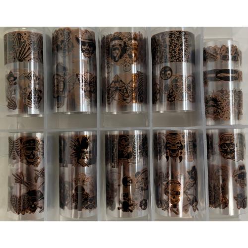 Foil Set Orange / Black - 6 rolls