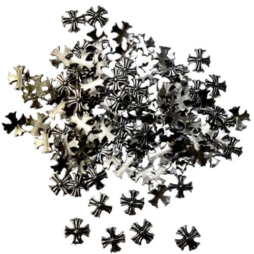 Charms - Silver Crosses - 12 pcs