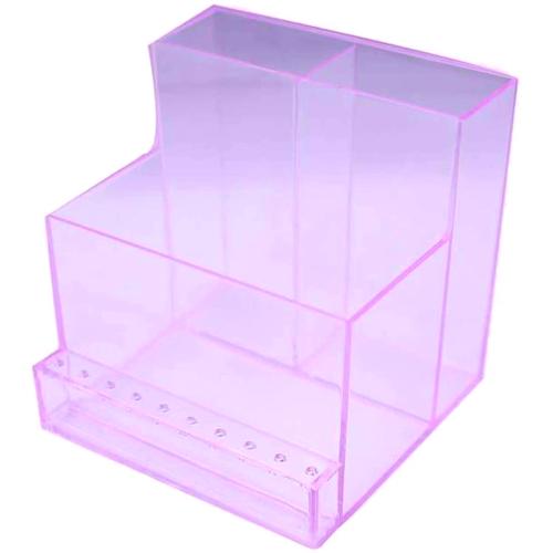 Storage Box Display for Nail Drill and Bits (assorted colors
