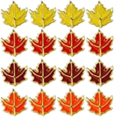 Fall Leaves Nail Charms - 16pcs
