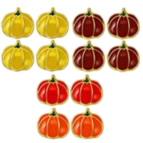 Fall Pumpkin Nail Charms - 12pcs