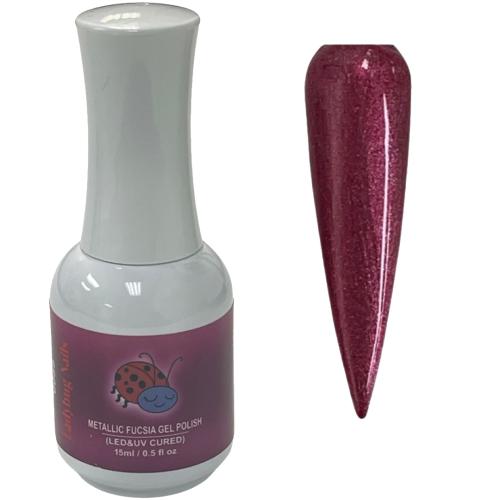 Metallic Fucsia Gel Polish