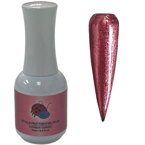 Metallic Fruit Punch Gel Polish