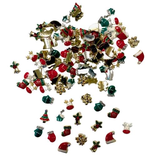 100 pcs - Christmas Charms Mixed