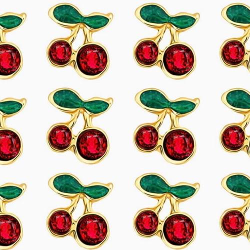 Red Cherry Nail Charms - 10 pcs