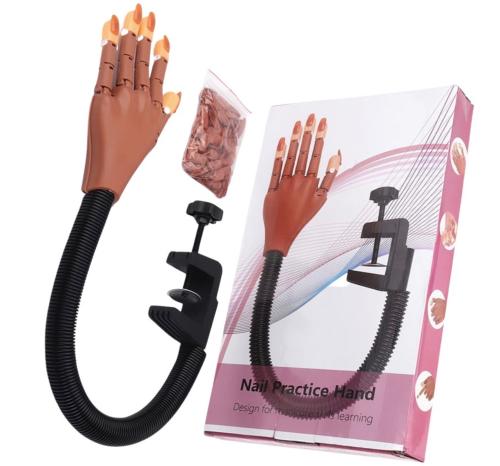 Flexible Movable Maniquin Practice Hand for Acrylic Nails