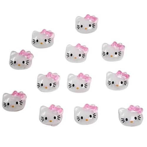Kitty Nail Art Charms Pink - 12 pcs