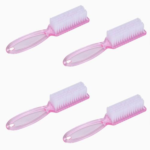 Pink Manicure Brushes - 12 pcs