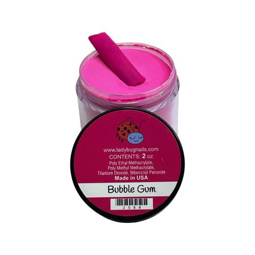 LadyBug Bubble Gum Acrylic Powder 2 Oz