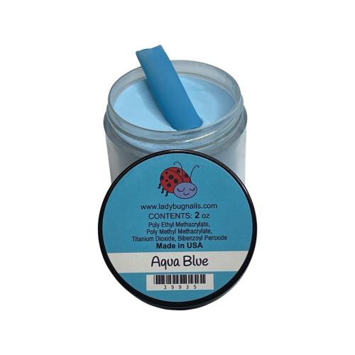 LadyBug Aqua Blue Acrylic Powder 2Oz