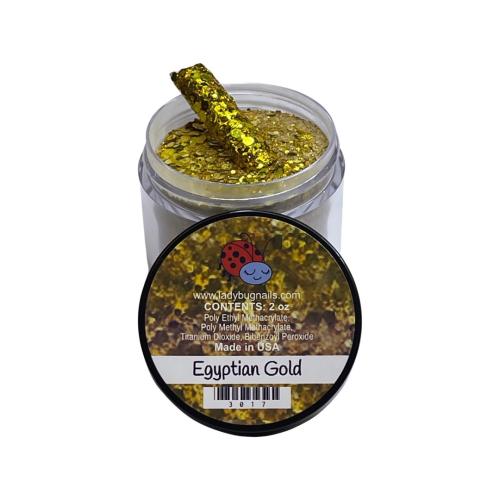 LadyBug Egyptian Gold Acrylic Powder 2 Oz