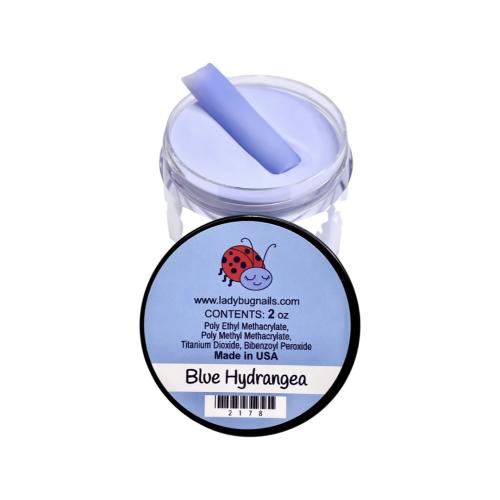 LadyBug Blue Hydrangea Acrylic Powder 2 Oz