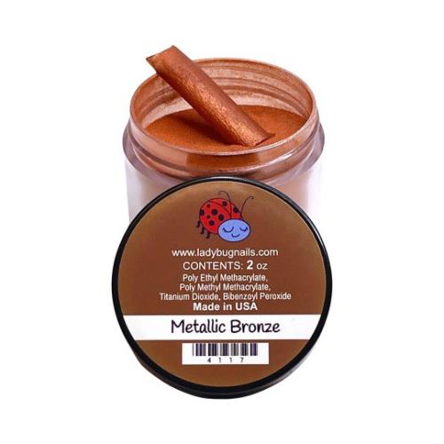 LadyBug Metallic Bronze Acrylic Powder 2 Oz