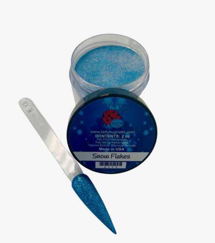 LadyBug Snow Flakes Acrylic Powder 2 Oz