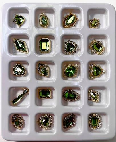 Jewelry Nail Charm - Light Green 20 pcs