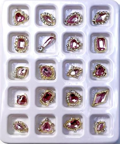 Jewelry Nail Charm - Light Pink 20 pcs