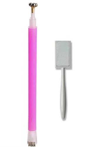 2Pcs Nail Magnet Tool Set with Double Head Flower Design Nai